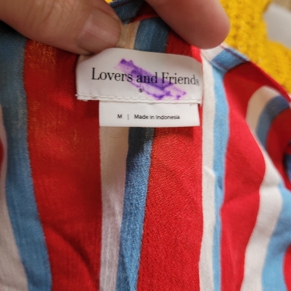 Lovers & Friends Ride the Waves Red Striped Top - Picture 3 of 5